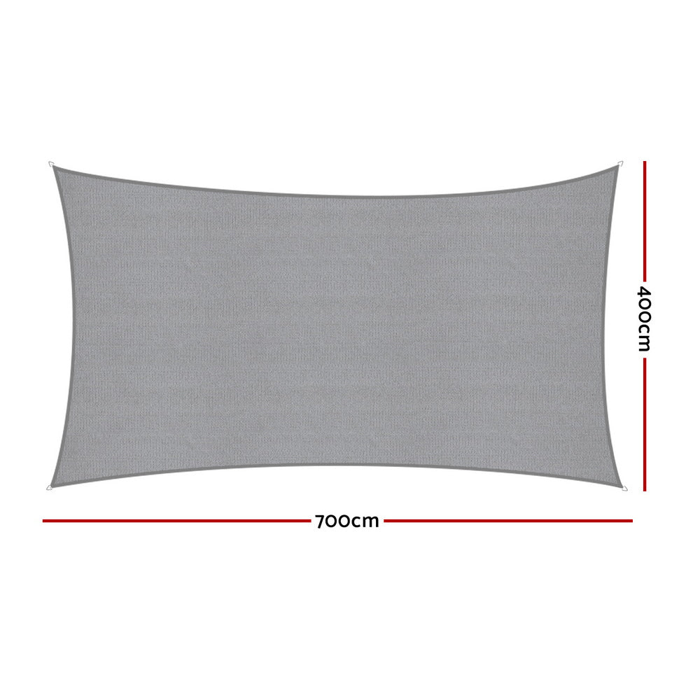Umbrellas & Sunshades: Instahut Sun Shade Sail Shadecloth Canopy Rectangle 280gsm 4x7m