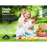 Umbrellas & Sunshades: Instahut Shade Sail 6x6x6m Triangle 280GSM 98% Grey Shade Cloth