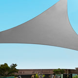 Umbrellas & Sunshades: Instahut Shade Sail 6x6x6m Triangle 280GSM 98% Grey Shade Cloth