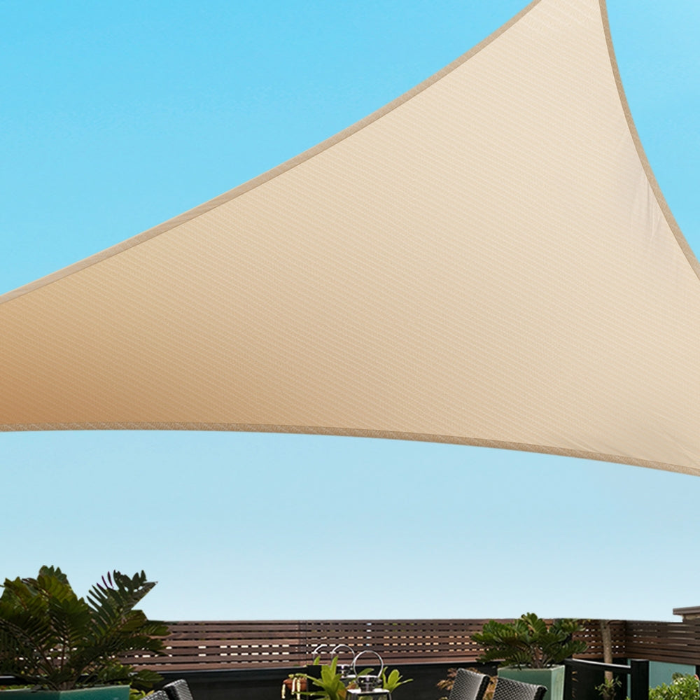Umbrellas & Sunshades: Instahut Shade Sail Cloth Shadecloth Triangle Sun Canopy 3.6x3.6x3.6M