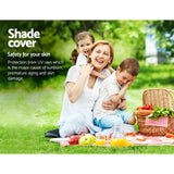 Umbrellas & Sunshades: Instahut Shade Sail 3x6m Rectangle 185GSM 95% Sand Shade Cloth