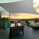 Umbrellas & Sunshades: Instahut Shade Sail 3x5m Rectangle 280GSM 98% Grey Shade Cloth