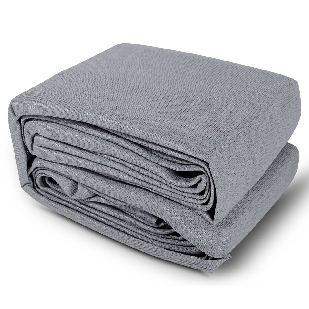 Umbrellas & Sunshades: Instahut Shade Sail 6x6m Rectangle 280GSM 98% Grey Shade Cloth