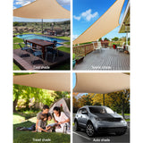 Umbrellas & Sunshades: Instahut Shade Sail 2x4m Rectangle 185GSM 95% Sand Shade Cloth