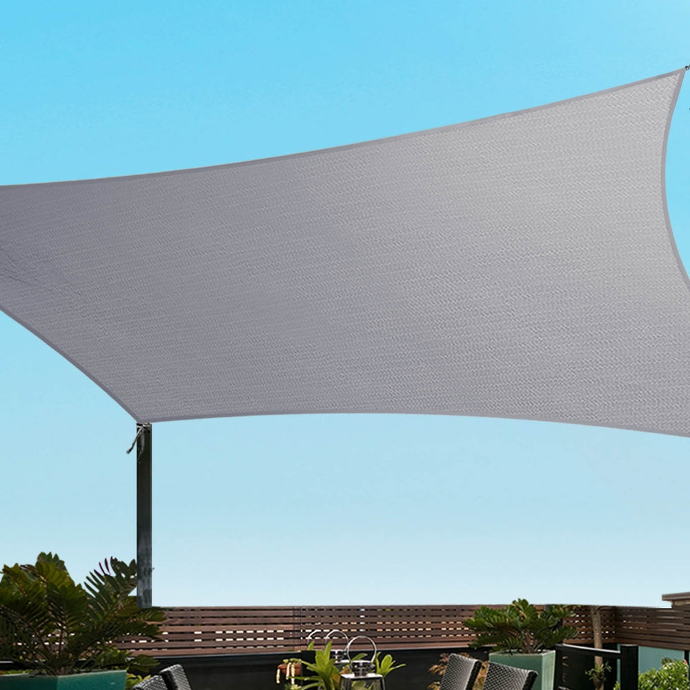Umbrellas & Sunshades: Instahut Waterproof Shade Sail Shade cloth 220GSM Canopy 3x5m