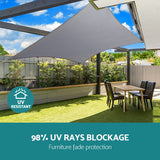 Umbrellas & Sunshades: Instahut Waterproof Shade Sail Shade cloth 220GSM Canopy 3x5m