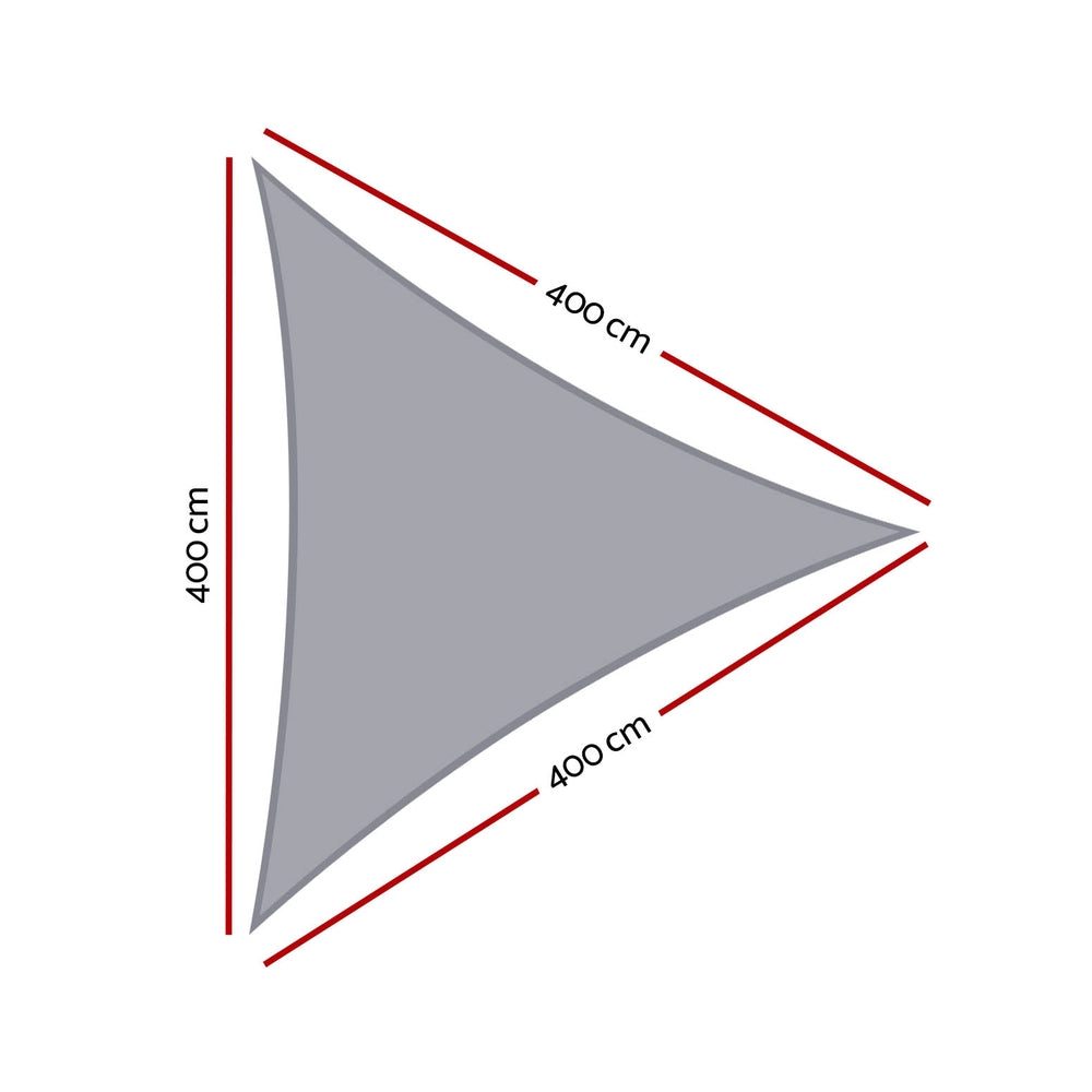 Umbrellas & Sunshades: Instahut Waterproof Shade Sail Shade cloth Triangle Canopy 220GSM 4x4x4m
