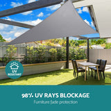 Umbrellas & Sunshades: Instahut Waterproof Shade Sail Shade cloth Triangle Canopy 220GSM 4x4x4m