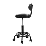 Ottomans & Footstools: Artiss 2x Salon Stool Swivel Chair Backrest