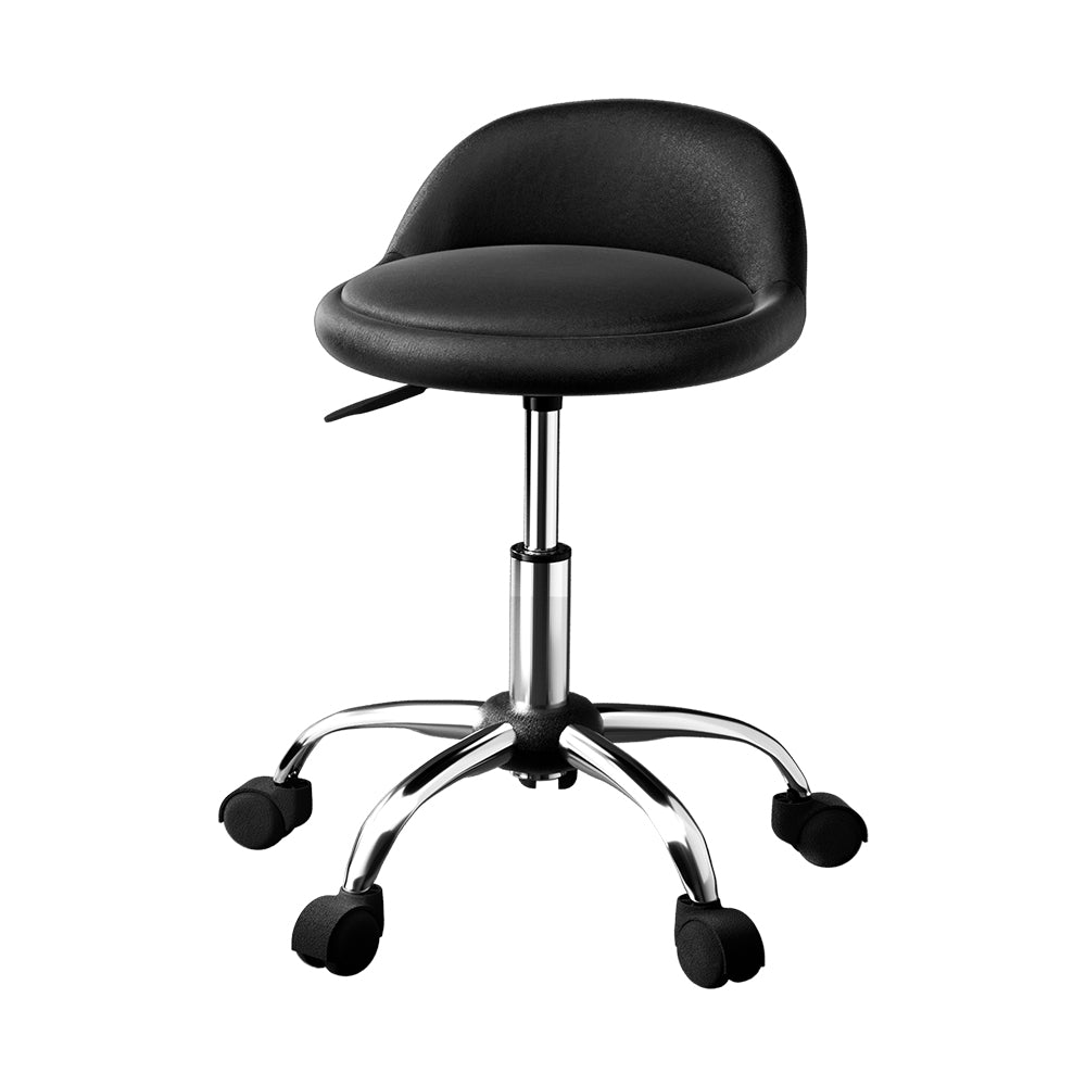 Ottomans & Footstools: Artiss Salon Stool Swivel Chair Backrest Chairs