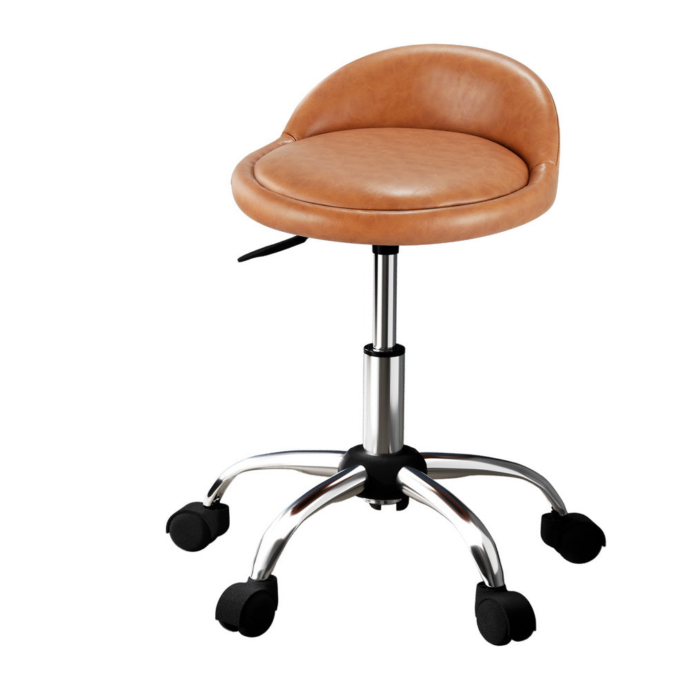 Ottomans & Footstools: Artiss Salon Stool Swivel Chair Backrest Chairs
