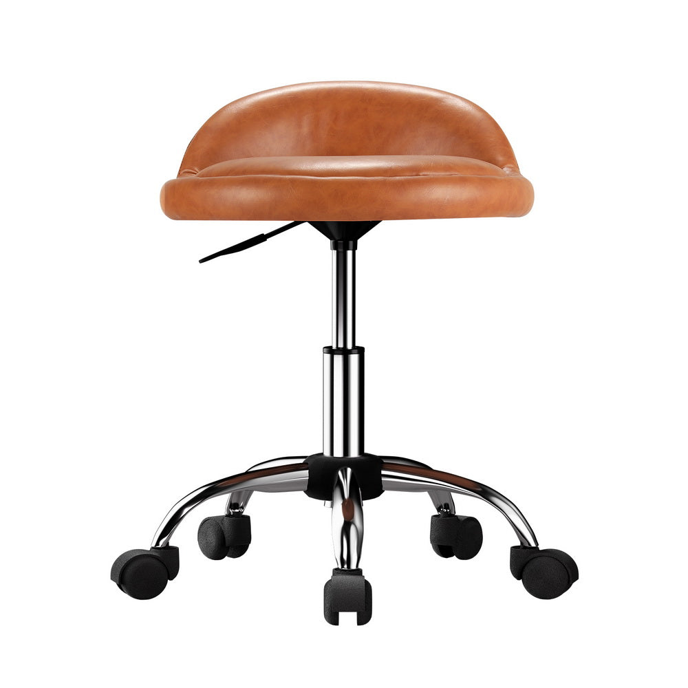 Ottomans & Footstools: Artiss Salon Stool Swivel Chair Backrest Chairs