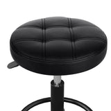 Ottomans & Footstools: Artiss Salon Stool Round Swivel Chairs Black