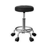 Ottomans & Footstools: Artiss Salon Stool Round Swivel Chairs
