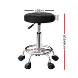 Ottomans & Footstools: Artiss Salon Stool Round Swivel Chairs