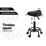 Ottomans & Footstools: Artiss Salon Stool Saddle Swivel Chair