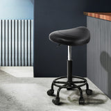 Ottomans & Footstools: Artiss Salon Stool Saddle Swivel Chair