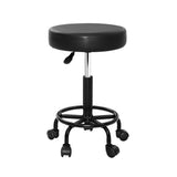 Ottomans & Footstools: Artiss Salon Stool Round Swivel Chair