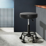 Ottomans & Footstools: Artiss Salon Stool Round Swivel Chair