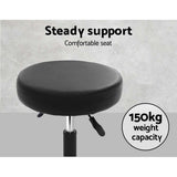 Ottomans & Footstools: Artiss 2x Salon Stool Round Swivel Chair
