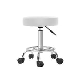 Ottomans & Footstools: Artiss Salon Stool Round Swivel Chair White
