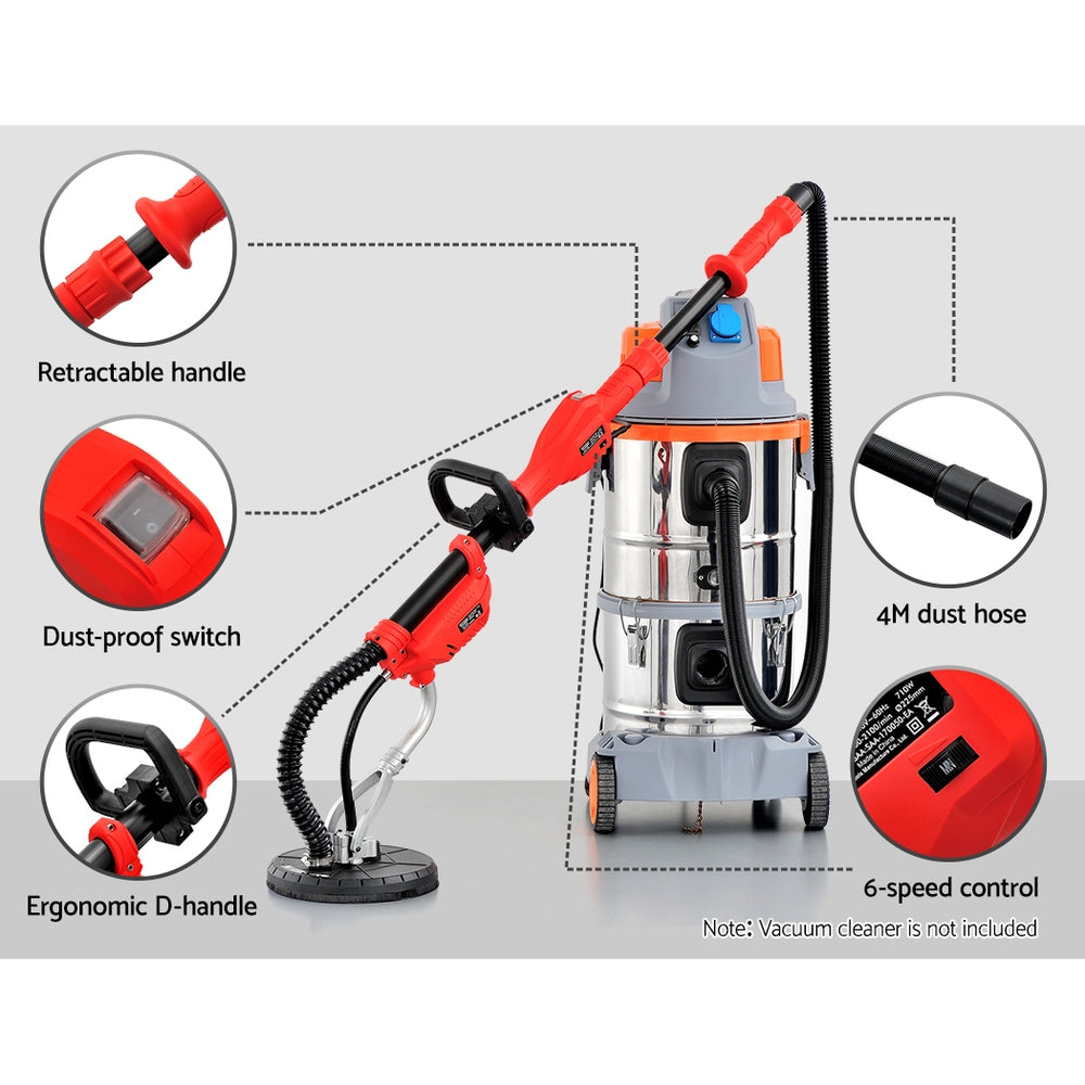 Sanders: Giantz 800W Drywall Sander Plaster Wall Board Dust