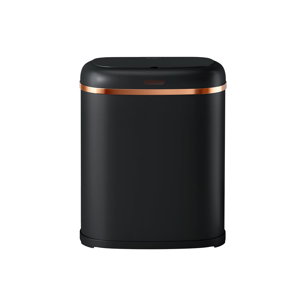 Automatic Bins: Devanti 38L Motion Sensor Bin Rubbish Automatic Black