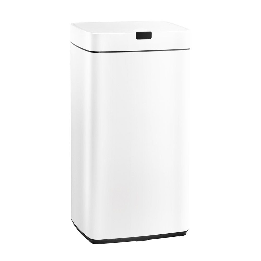 Automatic Bins: Devanti 45L Motion Sensor Bin Rubbish Automatic White