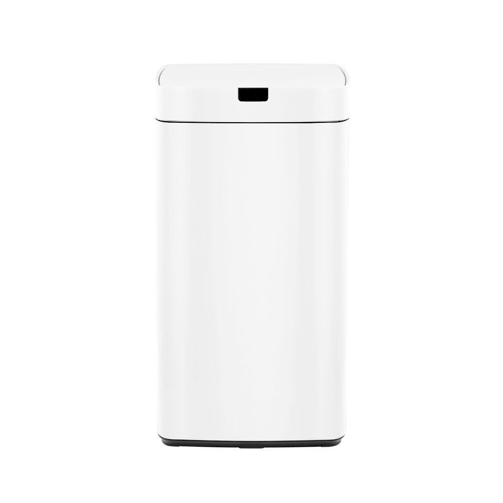 Automatic Bins: Devanti 45L Motion Sensor Bin Rubbish Automatic White