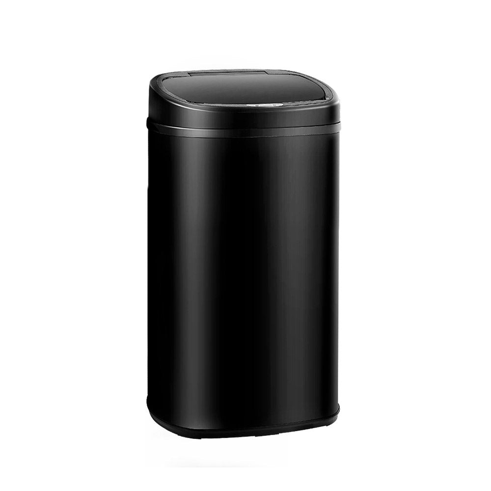 Automatic Bins: Devanti 58L Motion Sensor Bin Rubbish Automatic Black