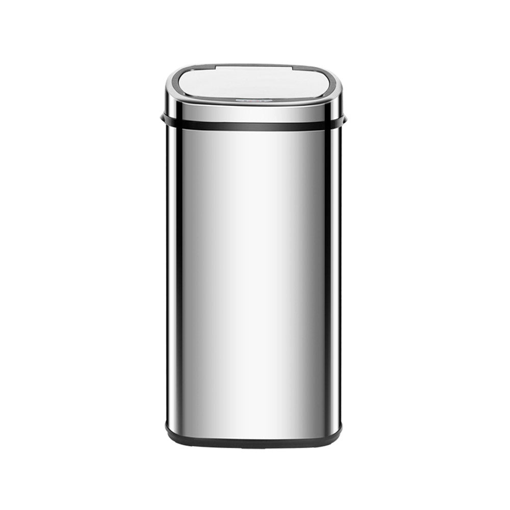 Automatic Bins: Devanti 68L Motion Sensor Bin Rubbish Automatic Silver