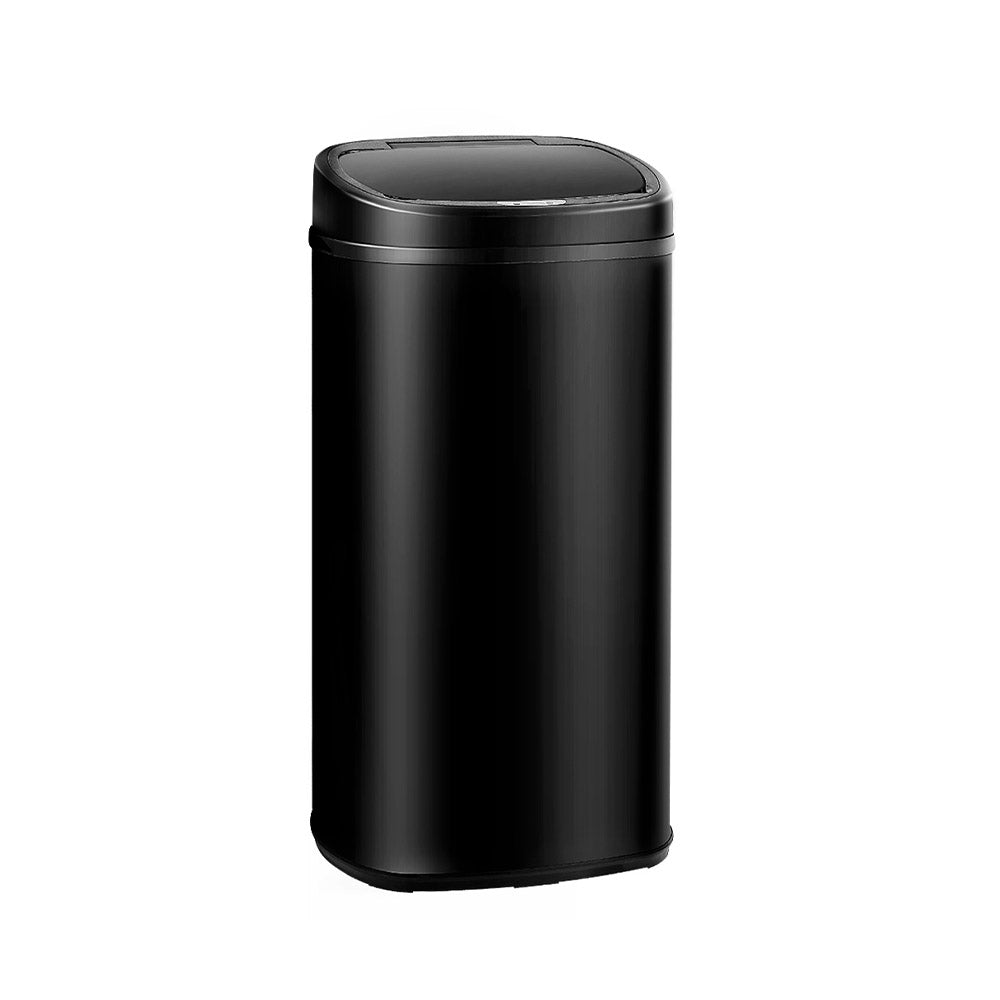 Automatic Bins: Devanti 68L Motion Sensor Bin Rubbish Automatic Black