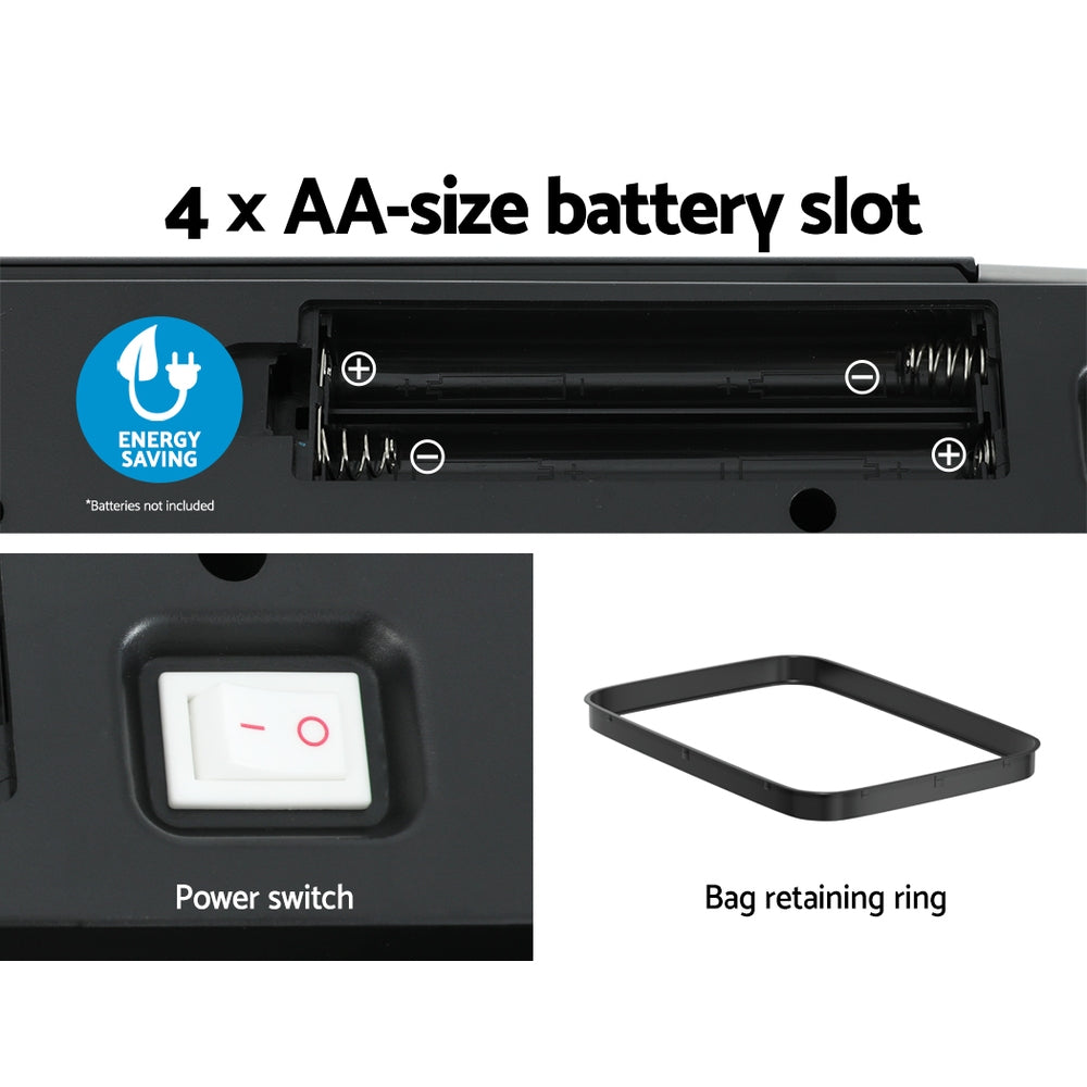 Automatic Bins: Devanti 70L Motion Sensor Bin Pedal Bins Automatic Black