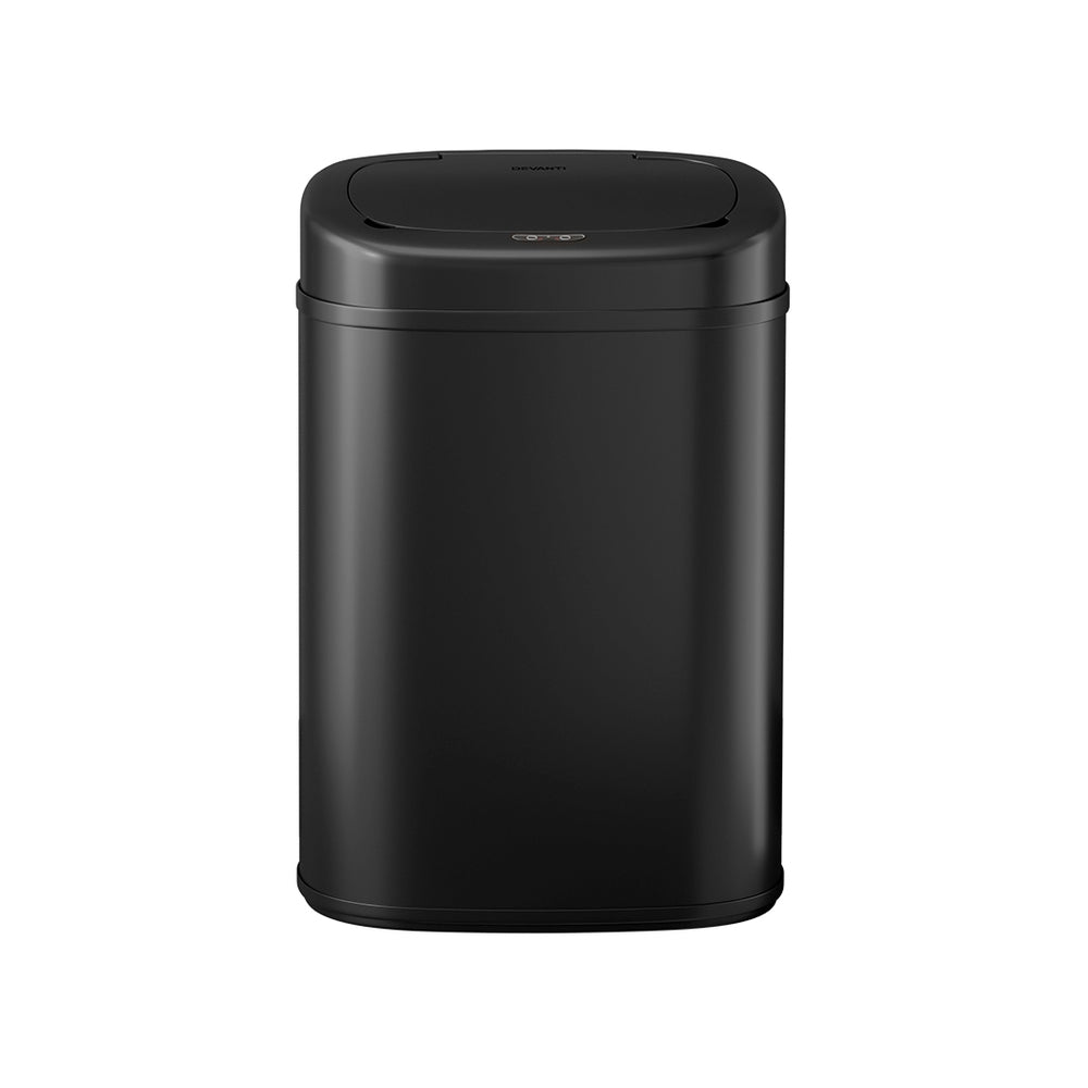Automatic Bins: Devanti 82L Motion Sensor Bin Rubbish Automatic Black