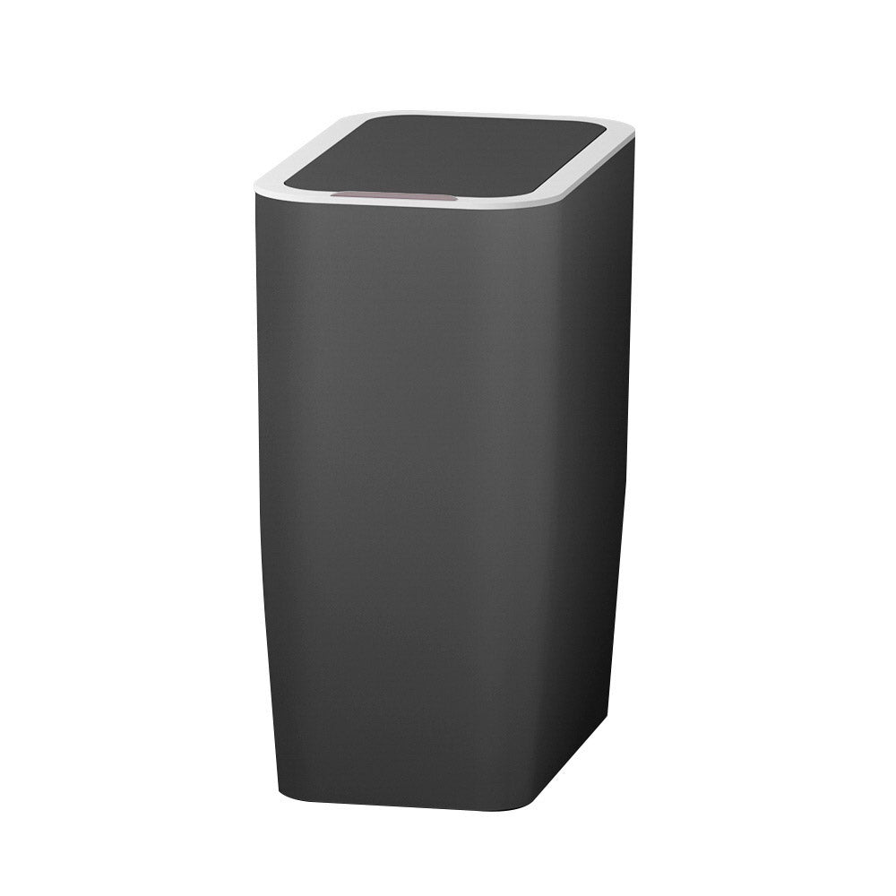 Automatic Bins: Devanti 9L Motion Sensor Bin Rubbish Automatic Ash Black