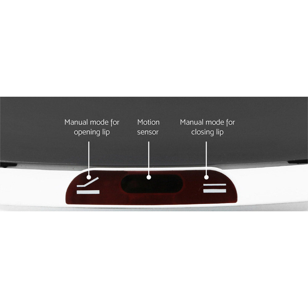 Automatic Bins: Devanti 9L Motion Sensor Bin Rubbish Automatic Ash Black