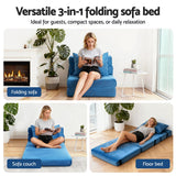 Sofas & Sofa Beds: Artiss Convertible Folding Sofa Bed Armless Lounger Foam Floor Sofas Futons Couches