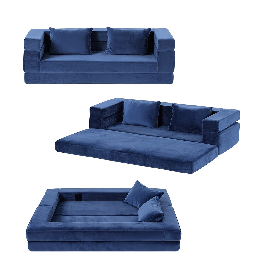 Sofas & Sofa Beds: Artiss Convertible Folding Sofa Bed Pull Out Mattress Foldable Lounge Couch Chair