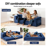 Sofas & Sofa Beds: Artiss Convertible Folding Sofa Bed Pull Out Mattress Foldable Lounge Couch Chair