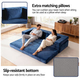 Sofas & Sofa Beds: Artiss Convertible Folding Sofa Bed Pull Out Mattress Foldable Lounge Couch Chair