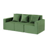 Sofas & Sofa Beds: Artiss Modular 3-Seater Sofa Bed Convertible Sectional Floor Couch with Deep Seat