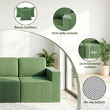 Sofas & Sofa Beds: Artiss Modular 3-Seater Sofa Bed Convertible Sectional Floor Couch with Deep Seat