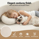Sofas & Sofa Beds: Artiss Folding Sofa Bed Floor Couch 2-in-1 Convertible Futon Loveseat Beige