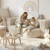 Sofas & Sofa Beds: Artiss Folding Sofa Bed Floor Couch 2-in-1 Convertible Futon Loveseat Beige