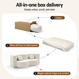 Sofas & Sofa Beds: Artiss Folding Sofa Bed Floor Couch 2-in-1 Convertible Futon Loveseat Beige