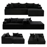 Sofas & Sofa Beds: Artiss Modular Sectional Sofa Bed Convertible L-Shaped Couch with Deep Seat for Living Room