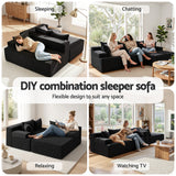 Sofas & Sofa Beds: Artiss Modular Sectional Sofa Bed Convertible L-Shaped Couch with Deep Seat for Living Room