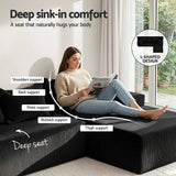 Sofas & Sofa Beds: Artiss Modular Sectional Sofa Bed Convertible L-Shaped Couch with Deep Seat for Living Room