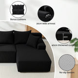Sofas & Sofa Beds: Artiss Modular Sectional Sofa Bed Convertible L-Shaped Couch with Deep Seat for Living Room