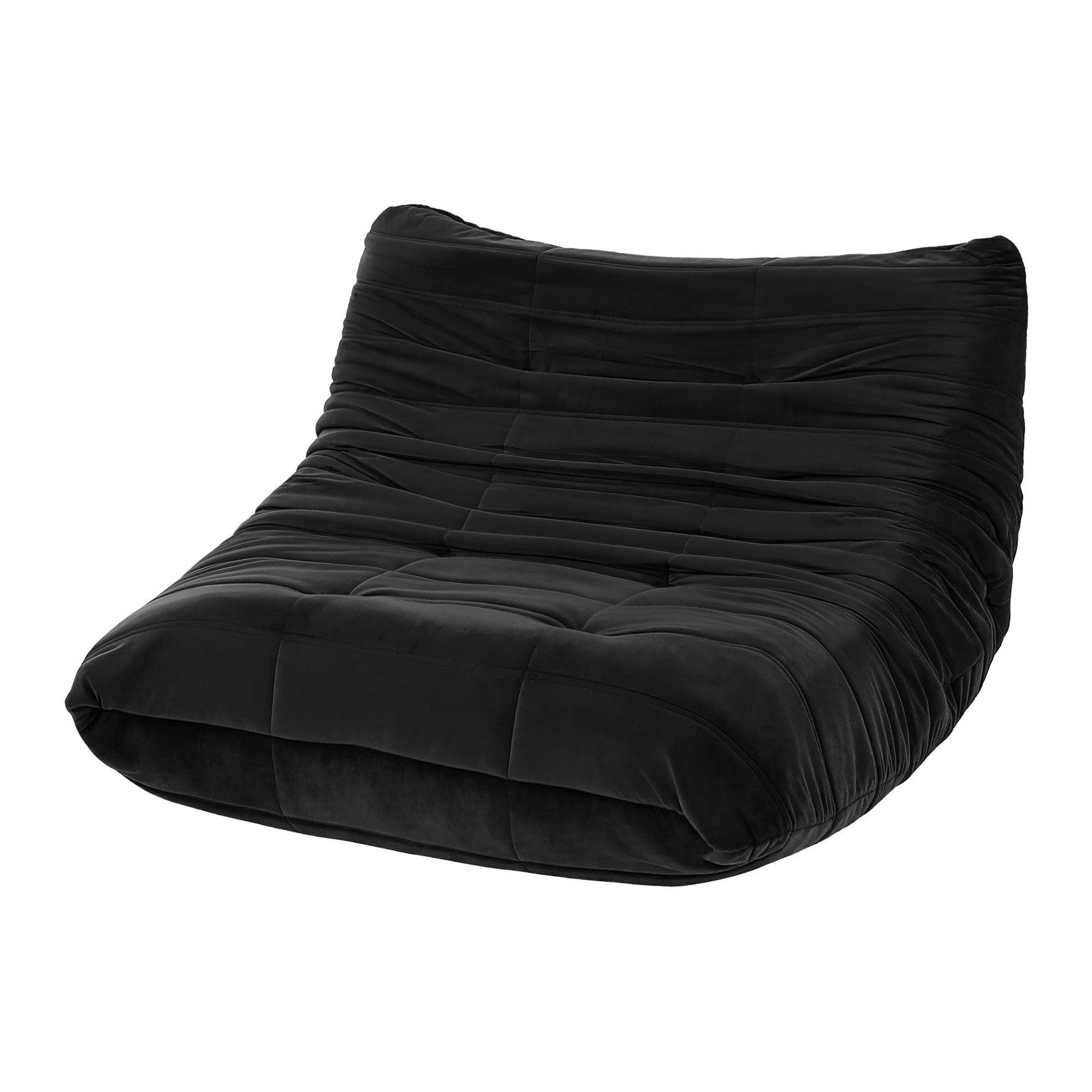 Sofas & Sofa Beds: Artiss Lazy Sofa 2 Seaters Accent Caterpillar Chair Floor Couch Armless Lounge